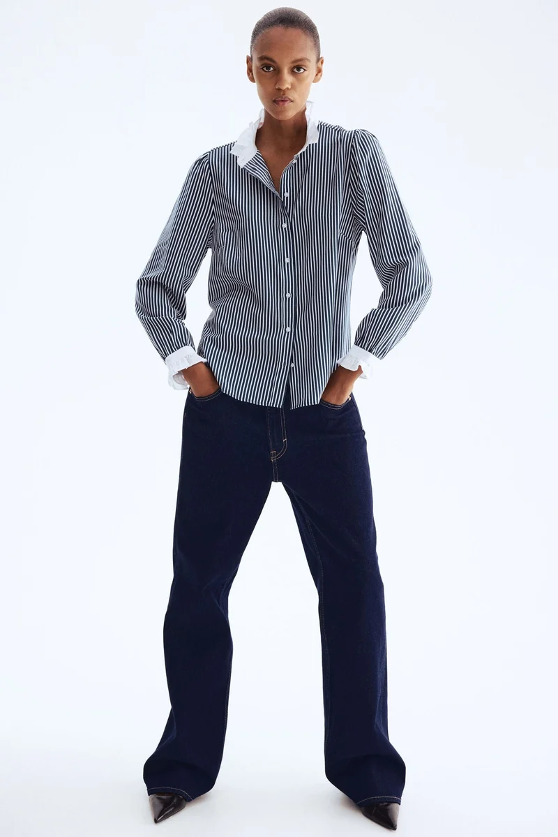 H&M Frill-collar blouse