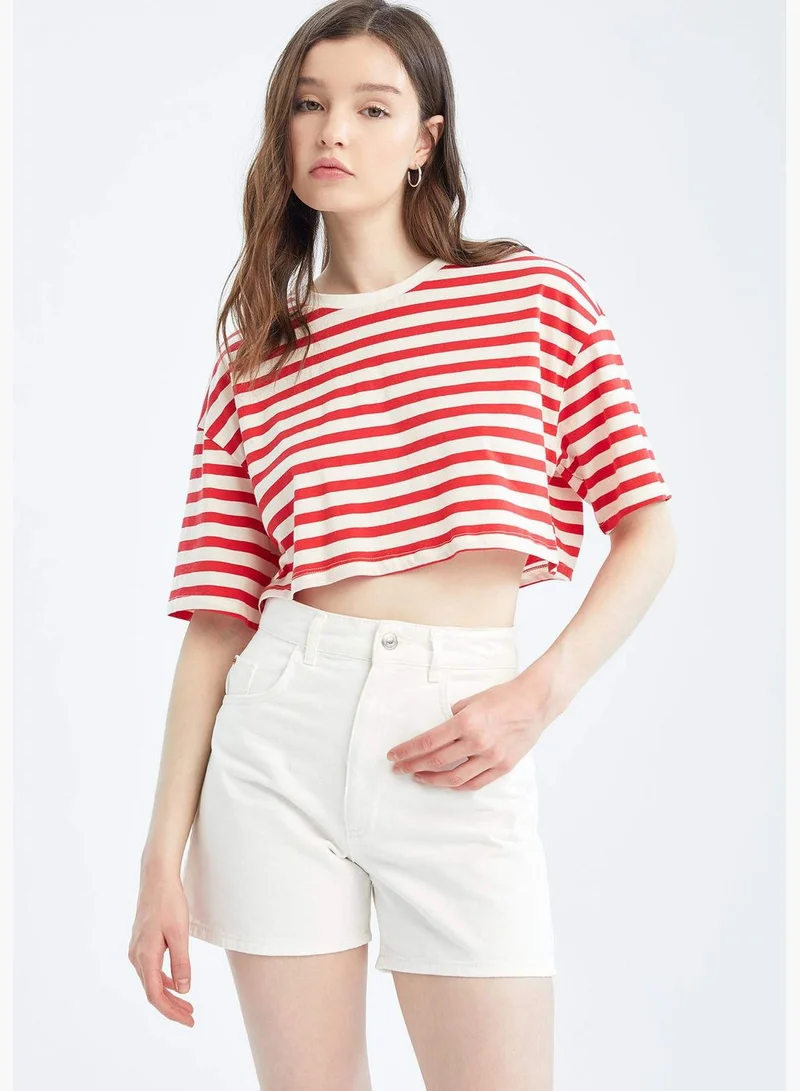 DeFacto Mom Fit Mini Gabardine Short