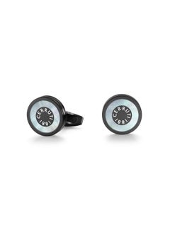 CERRUTI 1881 Lorenzo Black Stainless Steel Cufflinks for Men  - Image 2