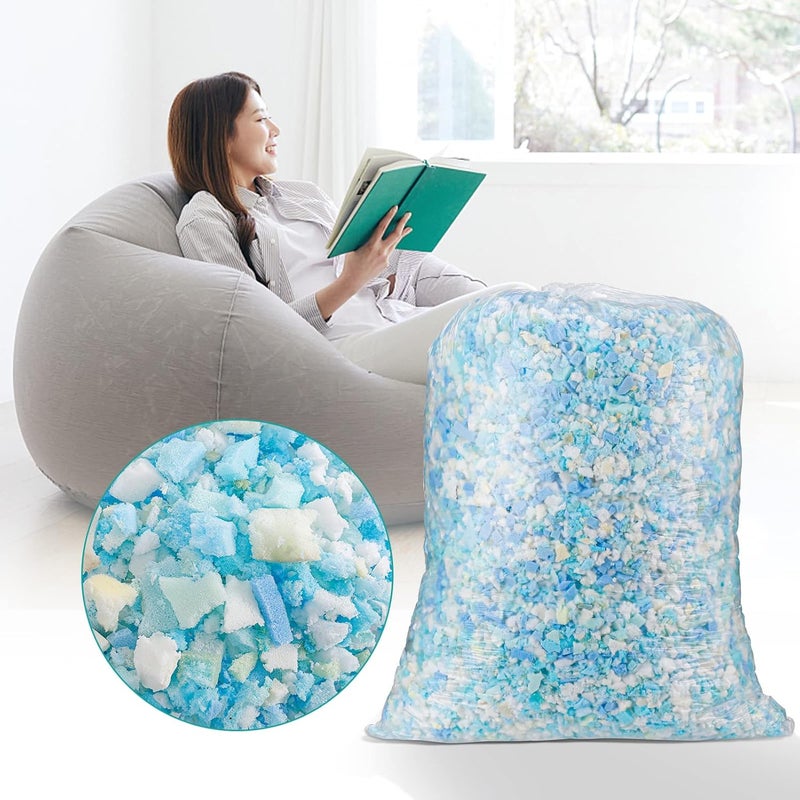 Acostop Shredded Memory Foam Filler - Premium Soft Pillow Stuffing - Couch Cushion Filling for Bean Bag Chairs, Pouf, Dog Beds, Arts & Crafts - 10LB, Mix Color - Image 1