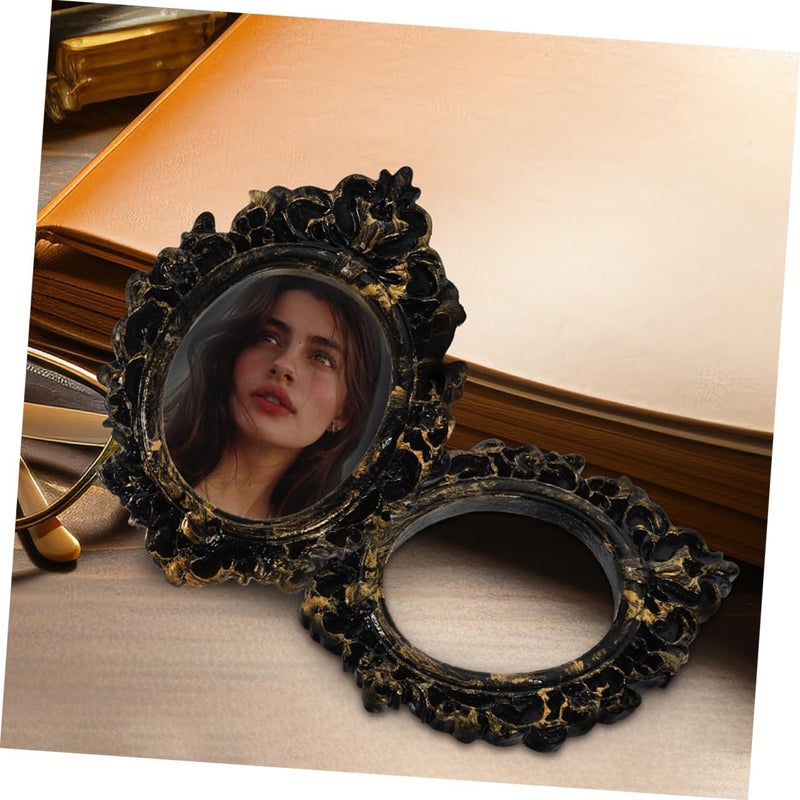 استخدام واسع VOSAREA 6 قطع إطارات صور صغيرة عتيقة للعرض على الحائط والطاولة، إطار صور صغير من الراتنج الرجعي لديكور المنزل، إكسسوارات زخرفية أنيقة موفر للجهد أثناء الاستخدام - Image 4