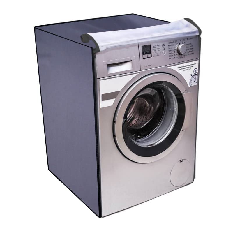 Nitasha Front load Waterproof Washing machine cover Compatible for LG 9 Kg FHT1409ZWL (/Dustproof Cover) Grey Color - Image 3