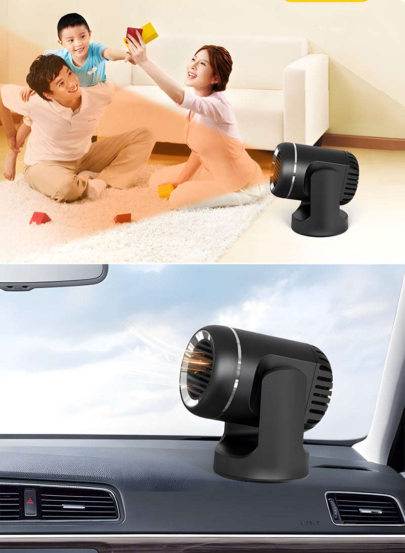 360°Rotation adjustment Car Heater 12V 130W Winter Windscreen defroster Car heater 3s Heating Quickly 2 in 1 Car Heater and Car Cooler Portable Car Heater for Home Car - Image 3