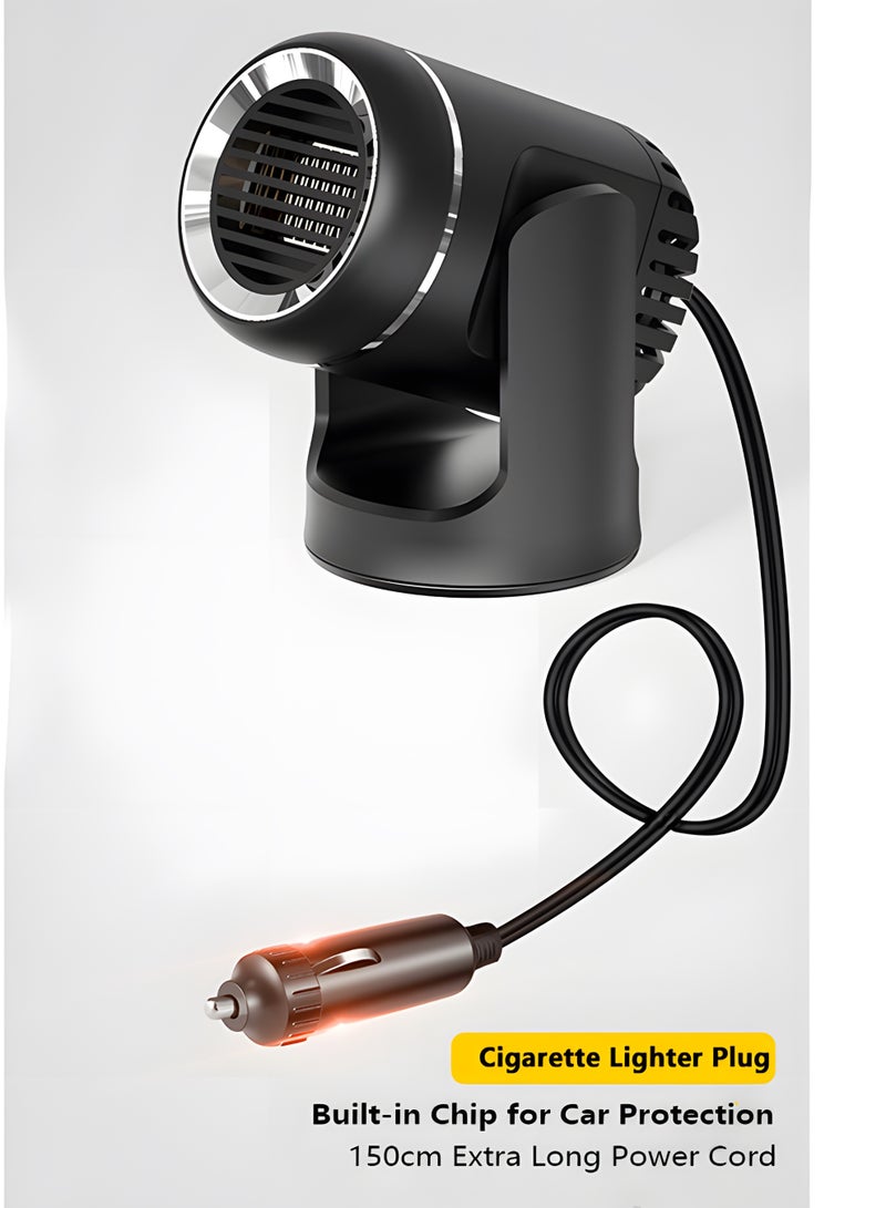 360°Rotation adjustment Car Heater 12V 130W Winter Windscreen defroster Car heater 3s Heating Quickly 2 in 1 Car Heater and Car Cooler Portable Car Heater for Home Car - Image 5