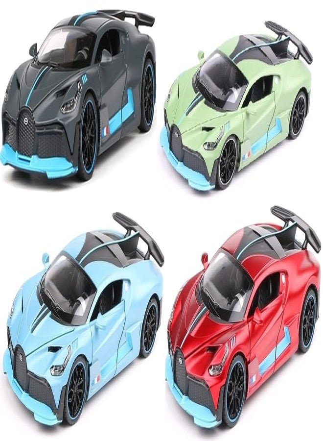 Sky Tech Bugatti Divo 1:32 Exclusive Alloy Metal Pull Back Die-cast Car Diecast Metal Pullback Toy car with Openable Doors & Light, Music Boys Gifts Toys for Kids【Colors as Per Stock】 - Image 2