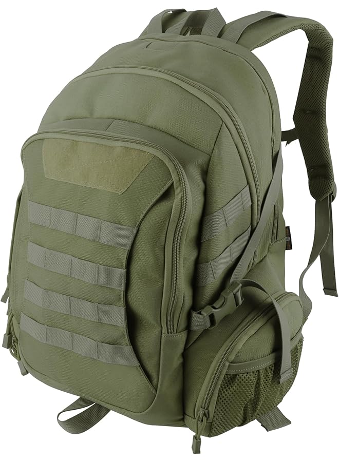 PROMASS Tactical Backpack Camping Rucksack 45L Hiking Backpack Lightweight Water-Resistant Multi-Functional Bag Trekking Rucksack Cycling Climbing Mountaineer Outdoor Sport Daypack Bag (Green) - Image 1