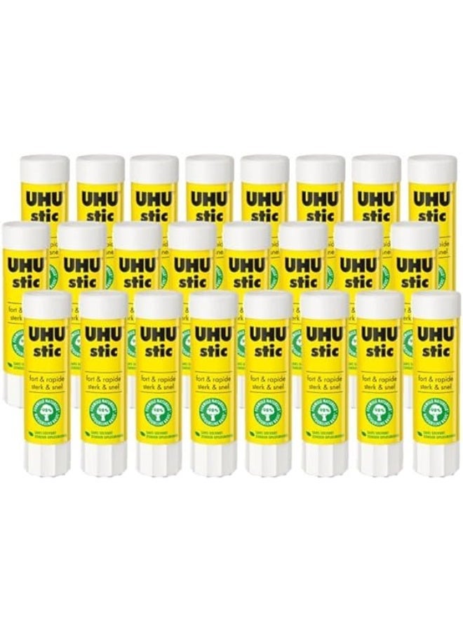 UHU Stic Solvent Free Glue Sticks, White, Pack of 24 Stics 8.2 g - Image 2