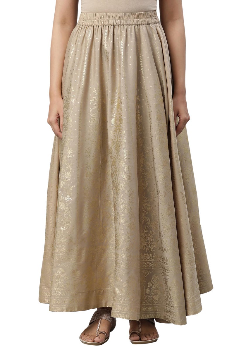 Aurelia Printed Strechable Skirt For Women | Ankle Length Skirt For Women - Image 1