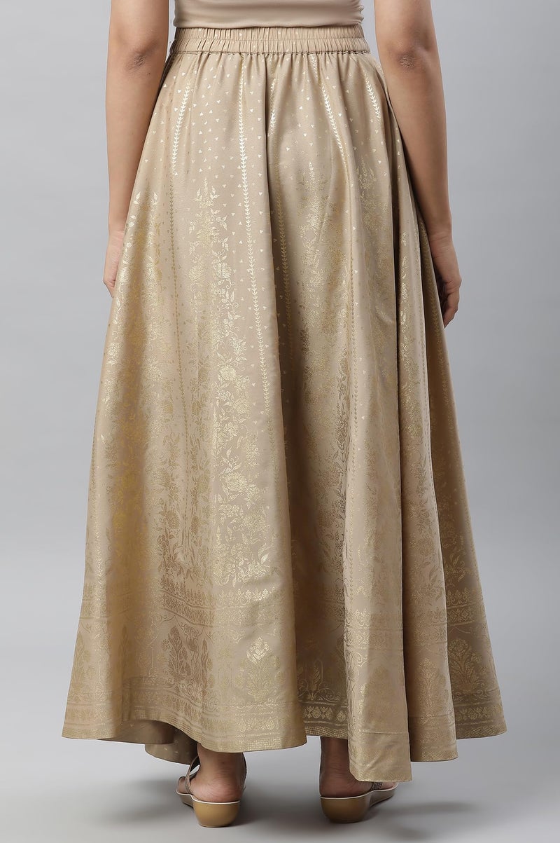 Aurelia Printed Strechable Skirt For Women | Ankle Length Skirt For Women - Image 3