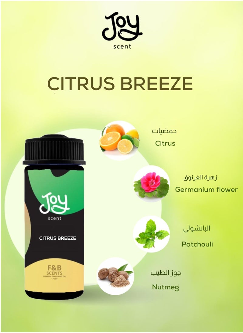 Joy Scent CITSUS BREEZE fragrance oil bottle 100ml  - Image 4