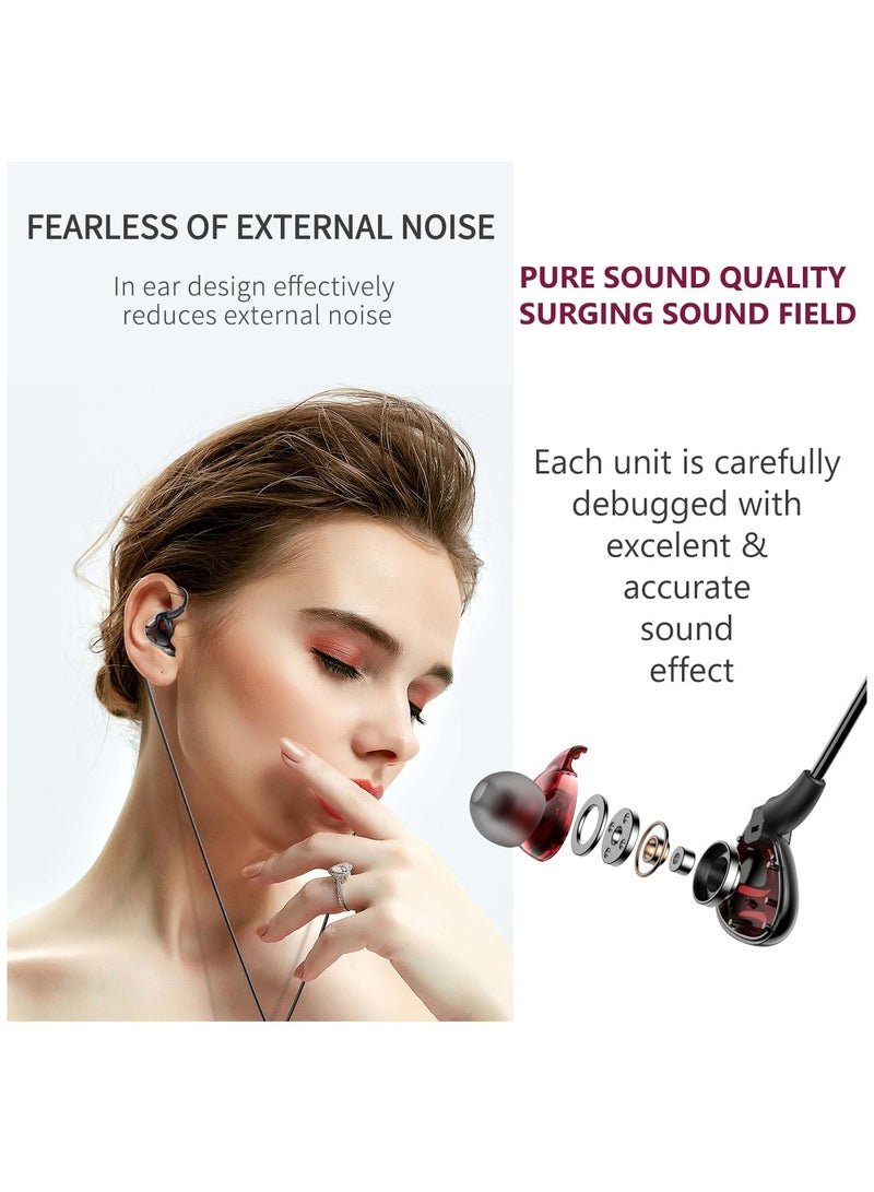 Excefore Neckband Bluetooth Headphone, Wireless Earbuds in-Ear Noise Cancelling HiFi Stereo Clear Headsets, LED Screen Display, Waterproof, Built-in Microphone for Phone Call Music, Black - Image 2