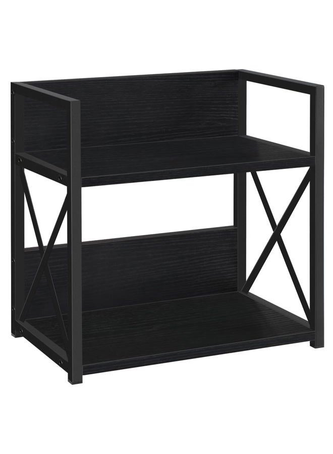 YINMIT Countertop Shelf Organizer,Coffee Bar Accessories,Spice Rack,Coffee Counter Shelf,2 Tier Coffee Organizer Station for Mugs,Cups,Cream,Syrup(Black, Medium) - Image 1