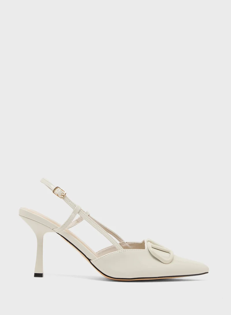 ترافل من نمشي Heeled Pumps With Sling Back Strap