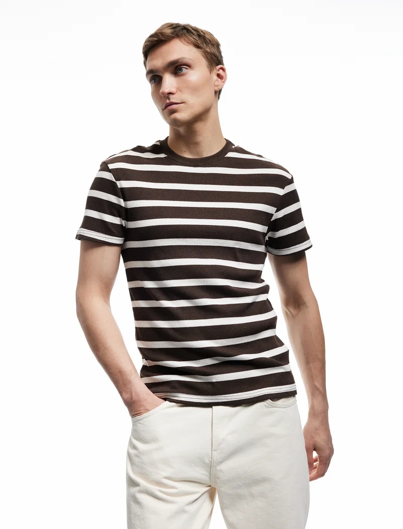كوتون Striped T-Shirt