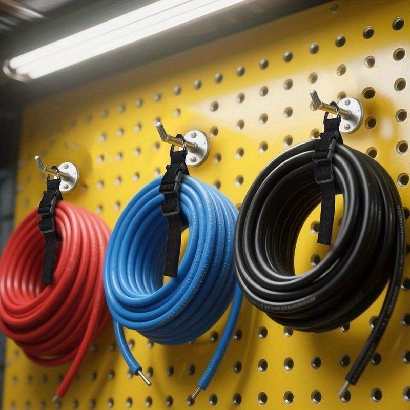 Cable Cord Organizer Set Of 6 With Triangular Clips Adjustable Heavy Duty Straps For Garage Workshop Storage Style6 - Image 5
