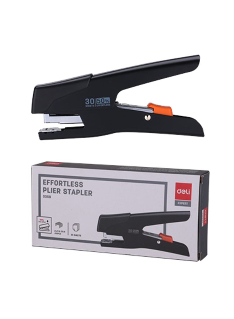 Deli مُدبِّس بلاستيك سهل الاستخدام بسعة 30 ورقة بألوان متنوعة - Image 1