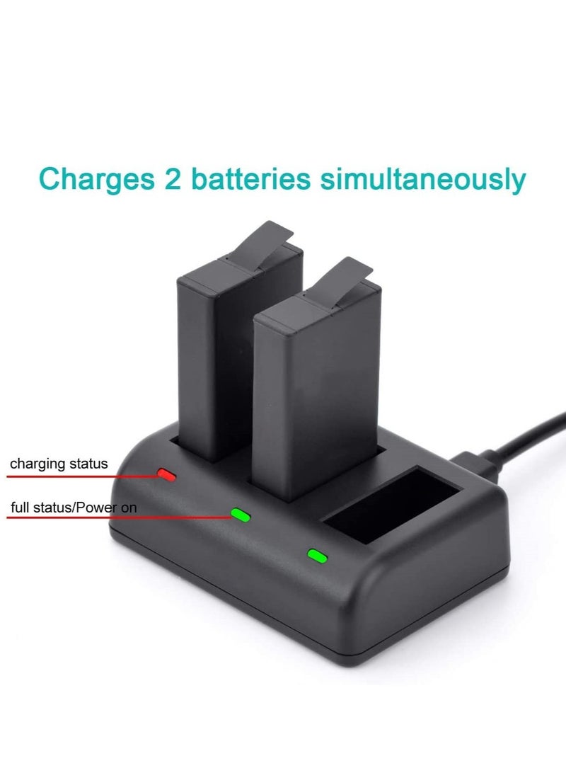 New Intelligent 1400mAh Lithium Ion Replacement Battery Full Decode For 360 Panoramic Go Pro Max Camera (Pack of 2 Battery)  - Image 2