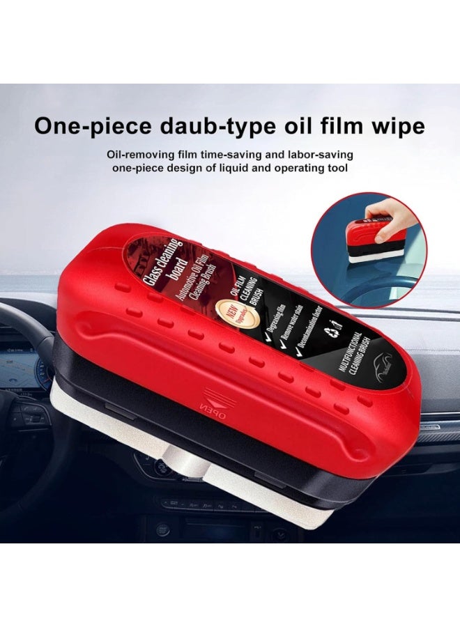 4-Piece Car Windshield Oil Membrane Cleaning Brush - Front Car Oil Membrane Cleaner, Car Oil Membrane Cleaning Brush, Strong Windshield Remover that Prevents Rain and Fog, Cleaning Brush (4 Pieces) - Image 3