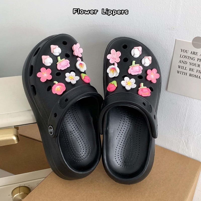ZSRVAJ 24-Piece Flower Shoe Charms Set for Crocs - Customizable DIY Decoration - Image 5