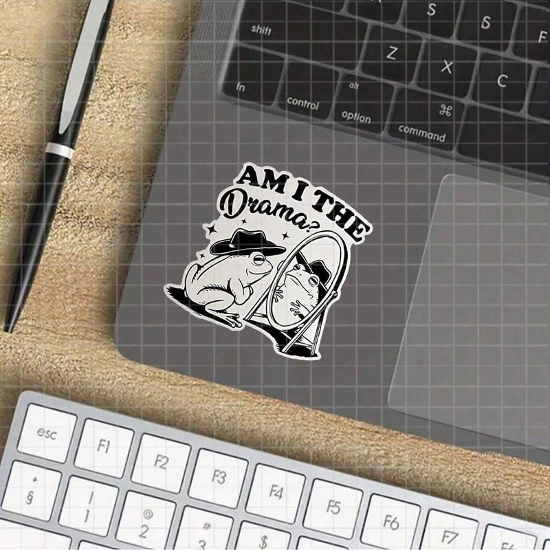 Polychrome 3 Inch Funny Frog Vinyl Sticker for Meme Lovers Drama Queen - Image 3
