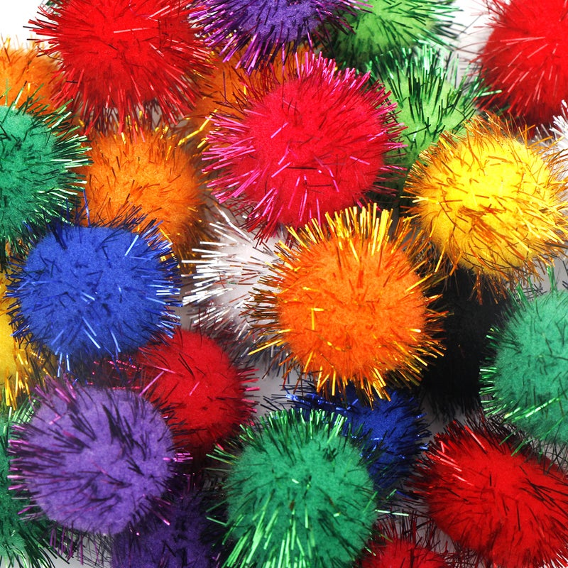 Youngever 30 Pack Sparkle Balls Interactive Cat Kitten Toys - Image 2