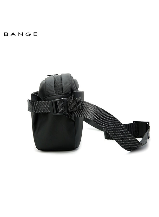 BANGE New Daily Unisex Wholesale Lightweight Waterproof Custom Men Crossbody Messenger Bag 7837 Black - Image 5