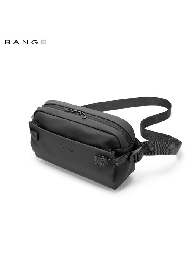 BANGE New Daily Unisex Wholesale Lightweight Waterproof Custom Men Crossbody Messenger Bag 7837 Black - Image 1