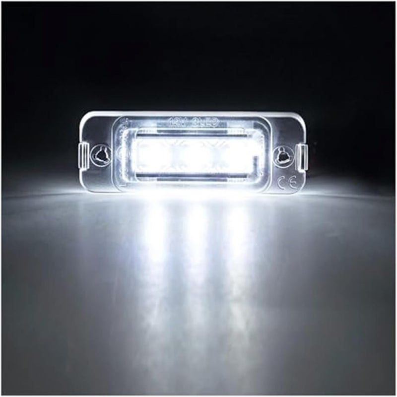 DEMULAX 2Pcs White License Plate Light for Benz - Image 2
