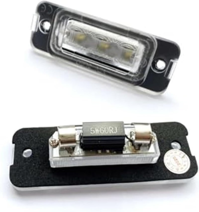 DEMULAX 2Pcs White License Plate Light for Benz - Image 3