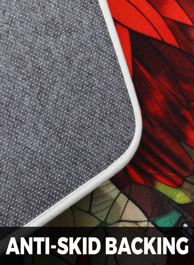 Dunzy Winter Door Mat 35.4'' x 23.6'' Cardinal Bird Front Welcome Floor Door Mat Indoor Outdoor Entrance Winter Decoration Washable Non-Slip Rubber Doormat Inside Outside Entrance for Home Holiday - Image 5