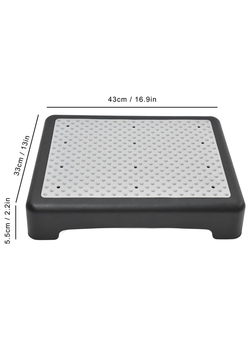 GGOOT Indoor Outdoor Step Stool Anti Slip Half Step Lightweight Stackable Mobility Platform Step Half Step for Stairs, Cars, Bed, Chair, Shower, Portable Step Riser for Elderly and Disabled - Image 5