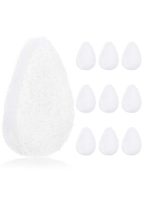 10 Pack Facial Sponge For Daily Deep Cleansing And Regular Exfoliating Regular Buff Puff Style Exfoliating Pads Puf For Removing Dead Skin Dirt & Makeup Normal To Oily Made In The Usa