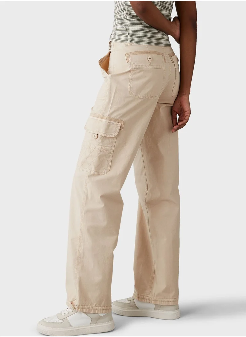 American Eagle High Rise Pocket Detail Cargo Jogger