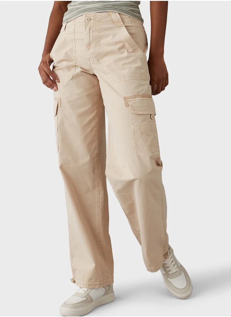 American Eagle High Rise Pocket Detail Cargo Jogger