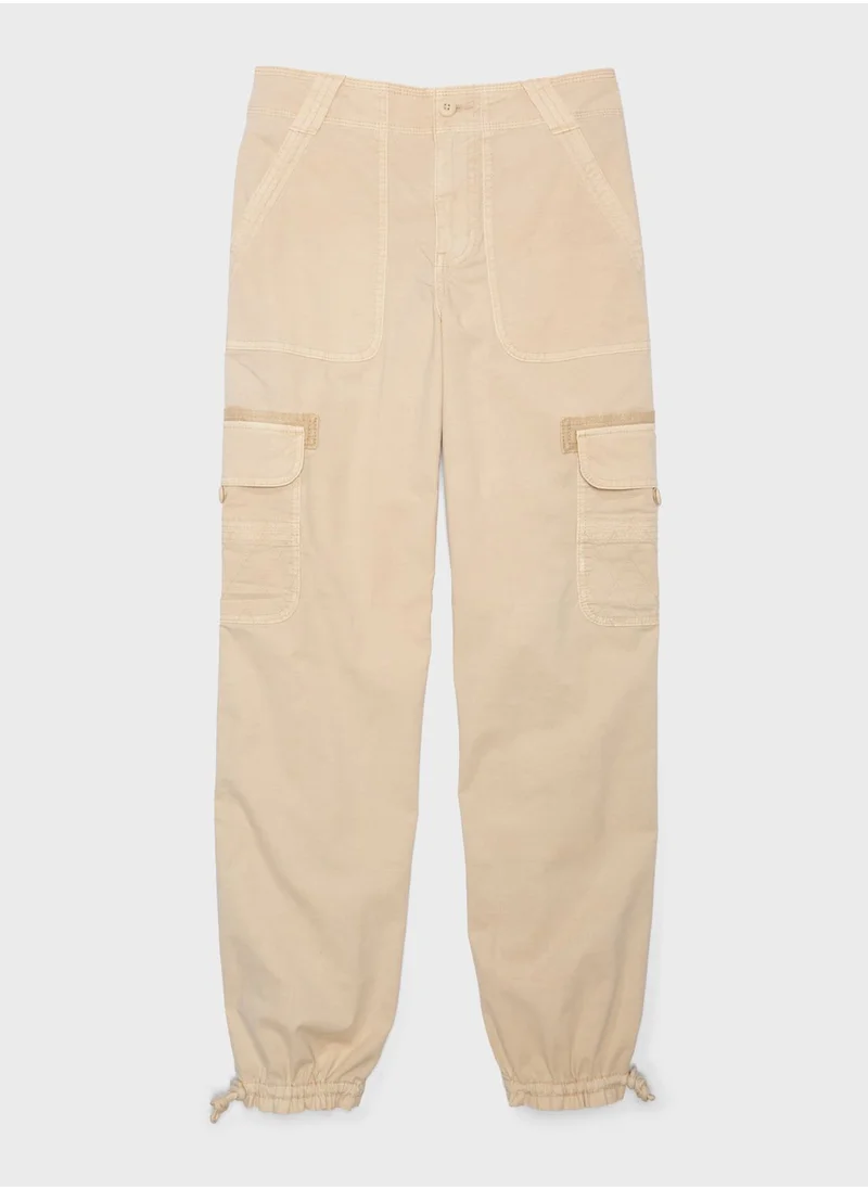 American Eagle High Rise Pocket Detail Cargo Jogger