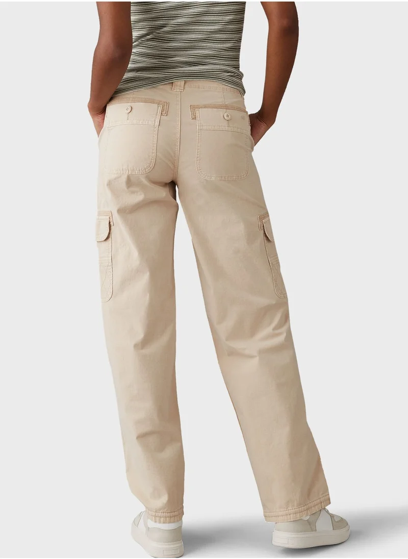 American Eagle High Rise Pocket Detail Cargo Jogger