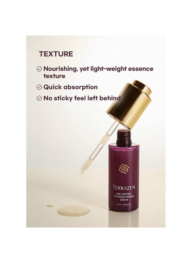 Terrazen - Age Control Treatment Peptide & Collagen Serum, 1.85 fl oz / 55ml - Korean Face Serum, K Beauty, AGE CONTROL INTENSIVE FIRMING SERUM - Image 1