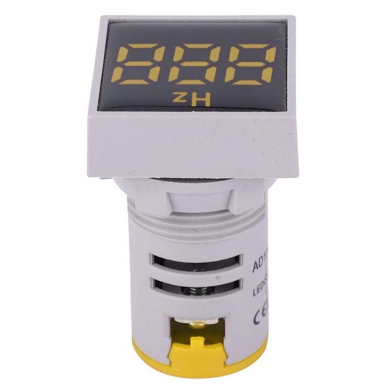 Yellow Digital Frequency Meter 20 75Hz AC Frequency Indicator Circuit Tester For Electrical Panel Industrial Power Measurement - Image 1