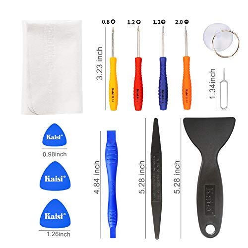 Kaisi Professional Electronics Opening Pry Tool Repair Kit with Metal Spudger Non-Abrasive Nylon Spudgers and Anti-Static Tweezers for Cellphone iPhone Laptops Tablets and More, 20 Piece - Image 5