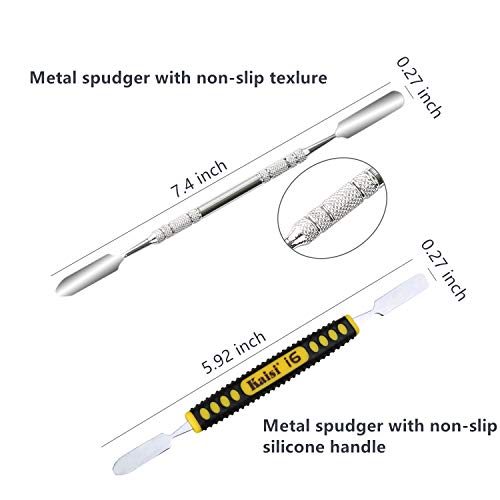 Kaisi Professional Electronics Opening Pry Tool Repair Kit with Metal Spudger Non-Abrasive Nylon Spudgers and Anti-Static Tweezers for Cellphone iPhone Laptops Tablets and More, 20 Piece - Image 2