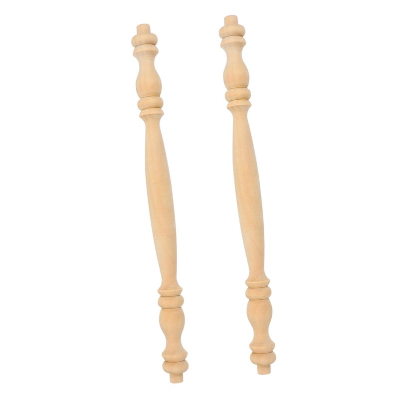 Unfinished Wood Spindles Balusters 2 Pack 7 Inch For Furniture Staircase Home Decor - Image 1