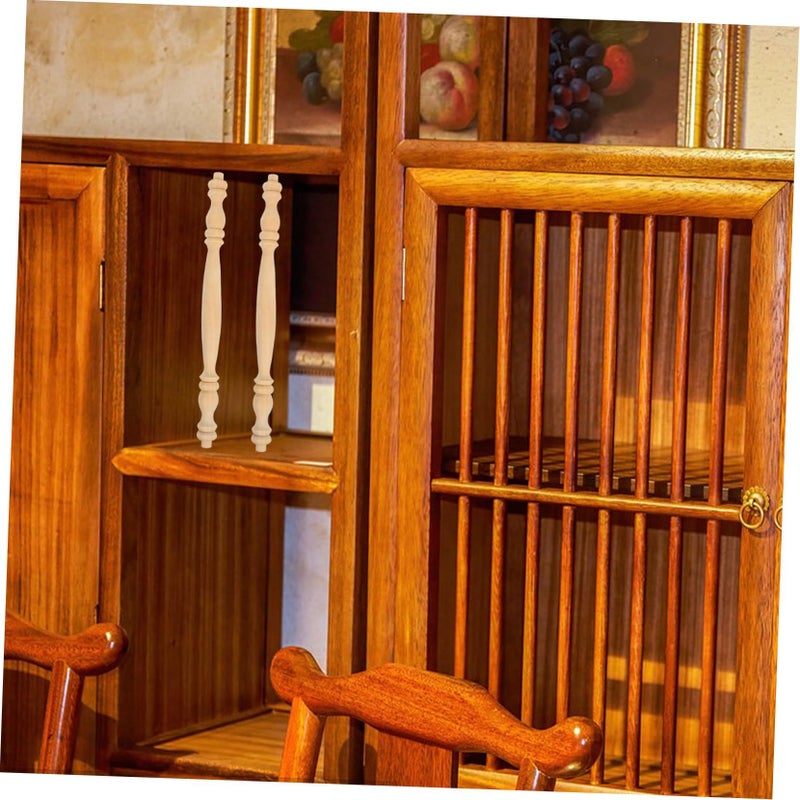 Unfinished Wood Spindles Balusters 2 Pack 7 Inch For Furniture Staircase Home Decor - Image 4