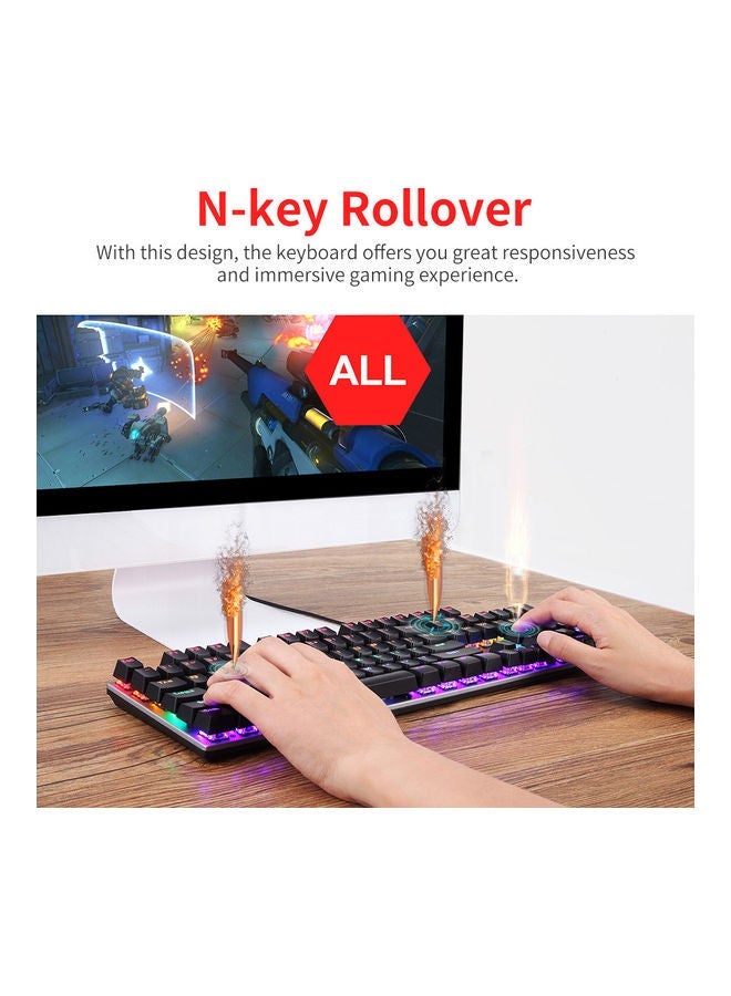 NIBEMINENT Wired Keyboard Mouse Combo Multicolour  - Image 5