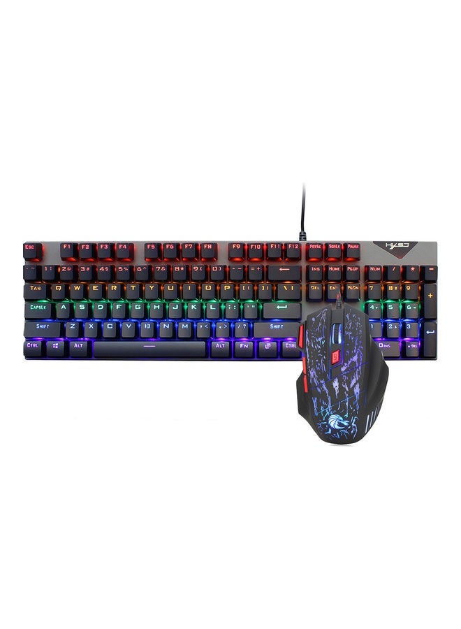 NIBEMINENT Wired Keyboard Mouse Combo Multicolour  - Image 4