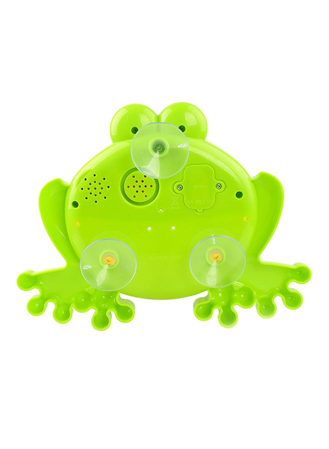 Baby Bath Toy Bubble Machine Frog Automatic Bubble Maker Blower - Image 2