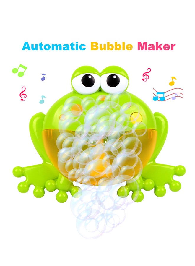 Baby Bath Toy Bubble Machine Frog Automatic Bubble Maker Blower - Image 3