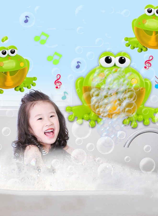 Baby Bath Toy Bubble Machine Frog Automatic Bubble Maker Blower - Image 5