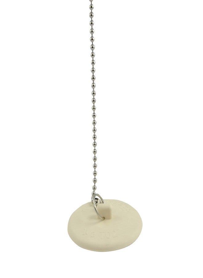 Danco 80783P Rubber Tub Stopper with Chain, White - 2 Pk - Image 5