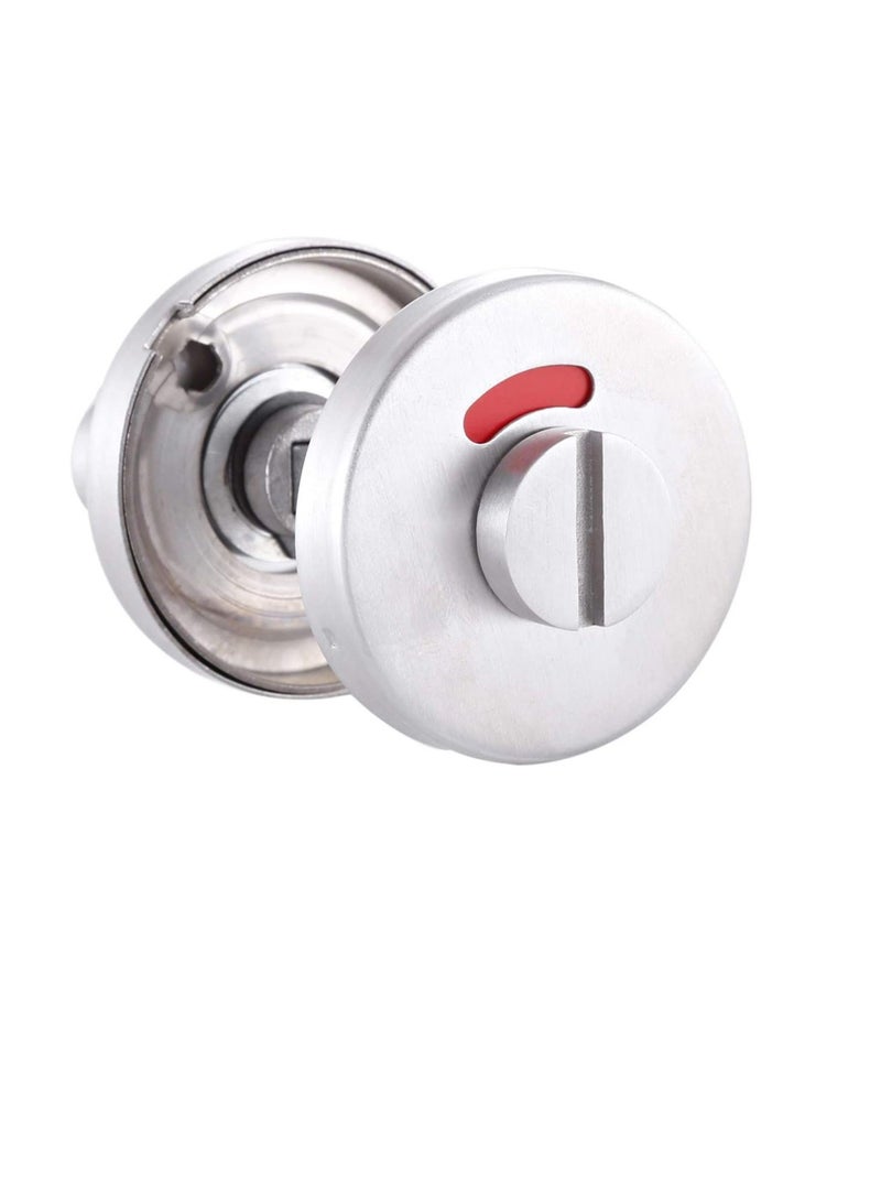 Stainless Steel SUS 304 Thumb Turn & Release Indicator Knob For Wooden & Metal Doors, Satin Finish - DTIK002 - Image 2