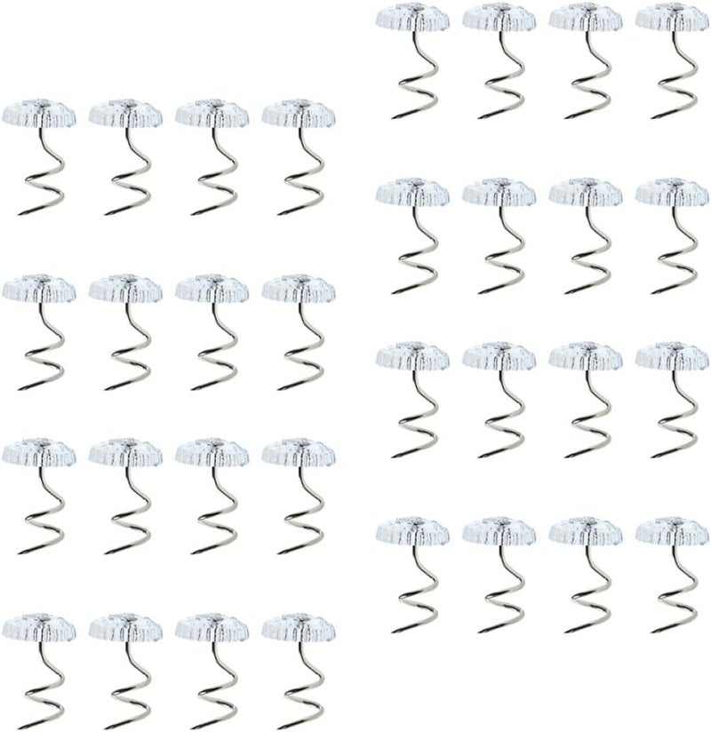 All temp range compatible build Toyvian 60pcs Spiral Push Pins for Bed Skirts and Slipcovers, Anti-Slip Upholstery Holders, Plastic Pins for Bedding Accessories and Home Use All storage type compatible Budget friendly premium quality Regular scheduled transit High precision lightweight material Fast & slow shipment compatible Easy lifting build Full village delivery cover Spec upgraded improved quality Daily universal pick Multi-demand compliant quality Economical upgraded quality User friendly optimized build Certified stocked merchandise Any KSA address orderable Light & heavy use compatible Gulf market trial optimized design KSA local stock Instant order available stock Fast warehouse picking Market need oriented construction Labor saving optimized design Globally selected raw material Multi-use well-engineered build Precision made - Image 1
